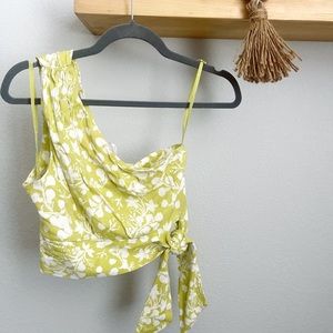 Free People Cropped One Shoulder Top — Sz XS